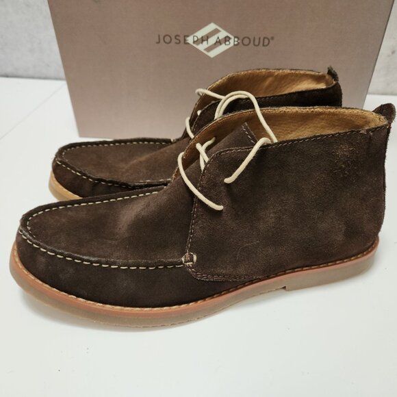 Joseph Abboud Mens Brown Suede Chukka Boots DISPLAY Size 9D With Box - Picture 1 of 16